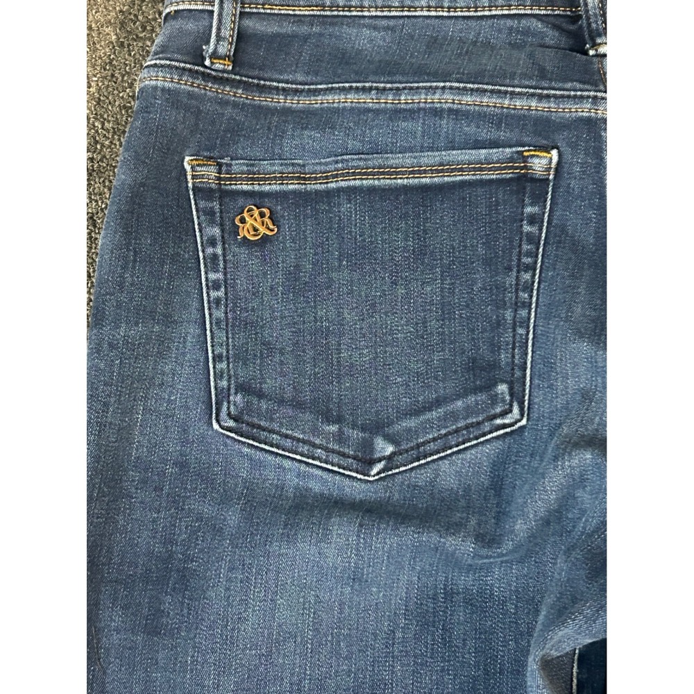 Rock & Republic Kendra Curvy Bootcut Jeans Dark Wash Blue Denim 14 M R011738 - Picture 6 of 8